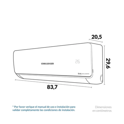 Aire Acondicionado inverter 12000 BTU 115V - CA 12KBL1 INV-2