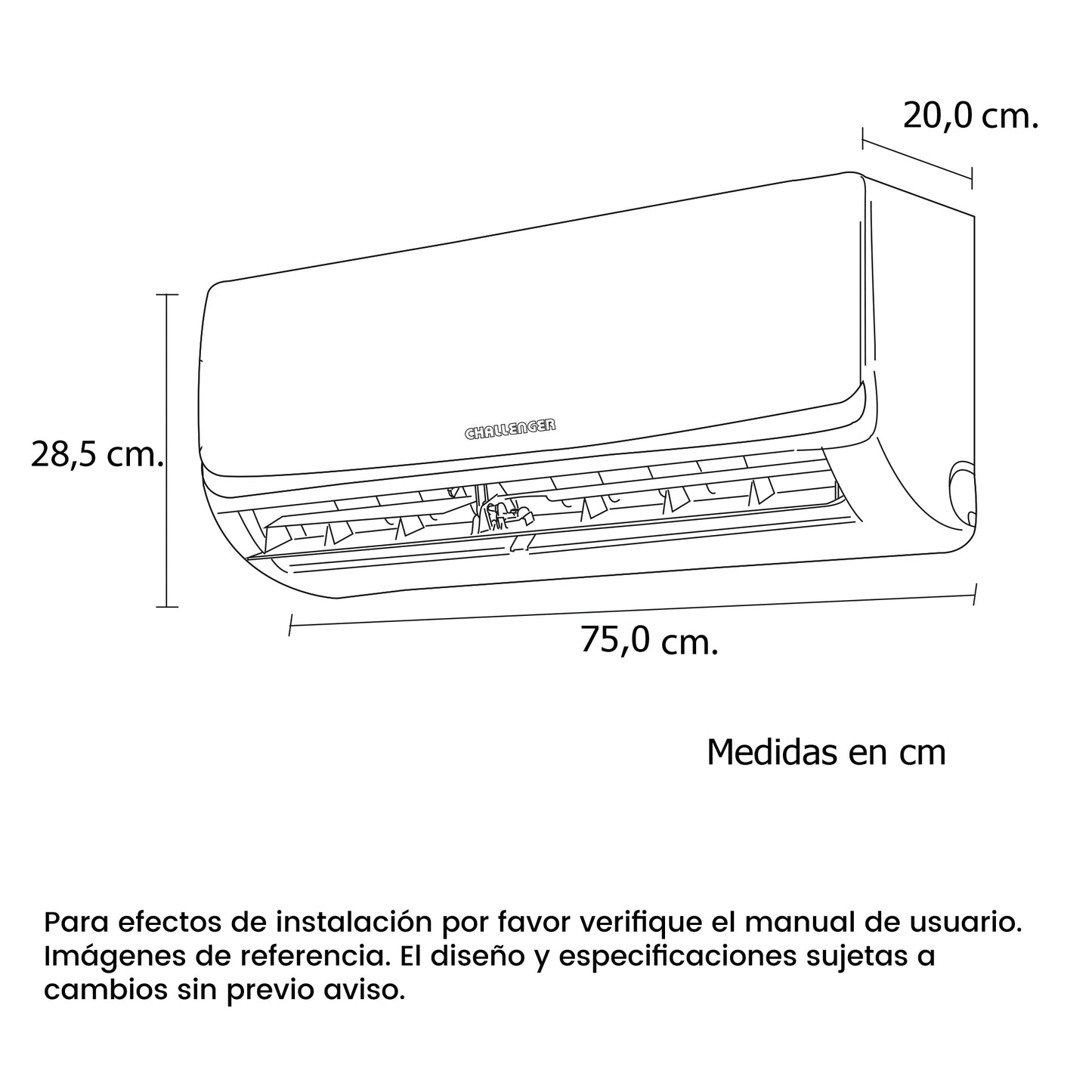 Aire Acondicionado ON/OFF 12000 BTU 220V - CA 12KBL2-2