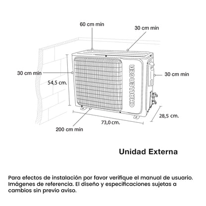 Aire Acondicionado ON/OFF 12000 BTU 220V - CA 12KBL2-2