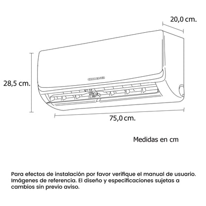 Aire Acondicionado ON/OFF 9000 BTU 220V - CA 9KBL2-2