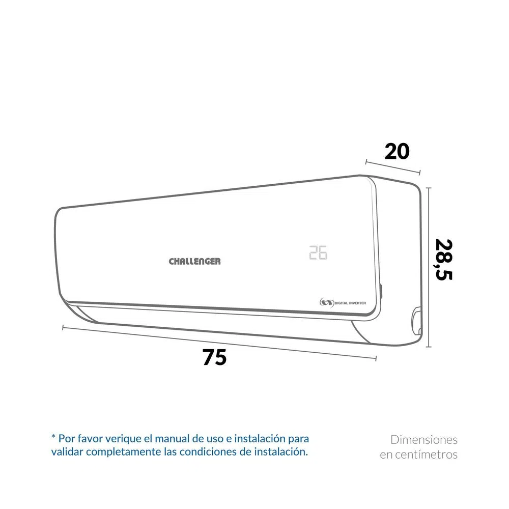 Aire Acondicionado inverter 9000 BTU 220V - CA 9KBL2 INV-2A