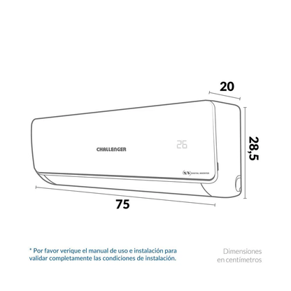 Aire Acondicionado inverter 9000 BTU 220V - CA 9KBL2 INV-2A