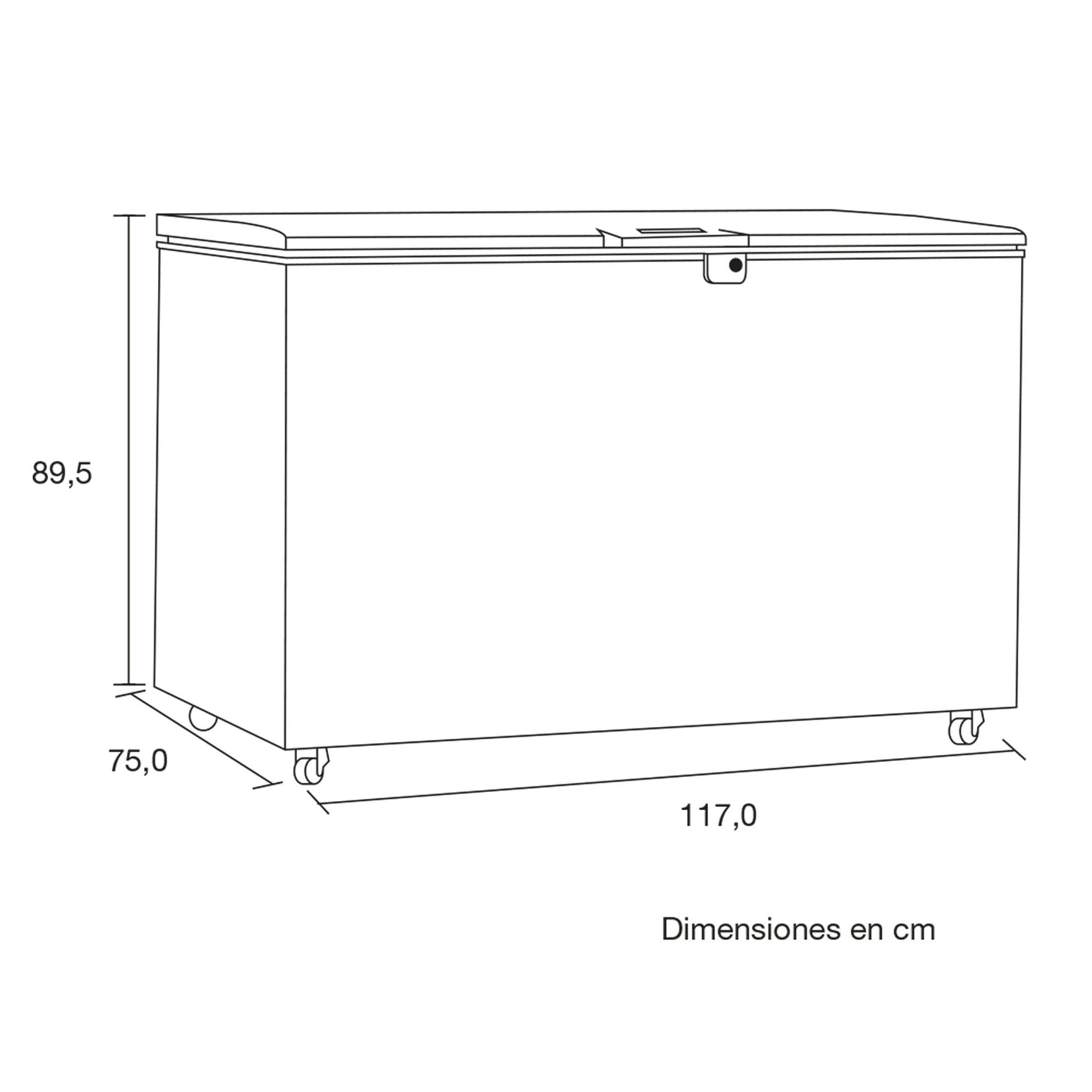 Congelador 387 litros CH363