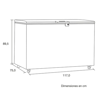 Congelador 387 litros CH363