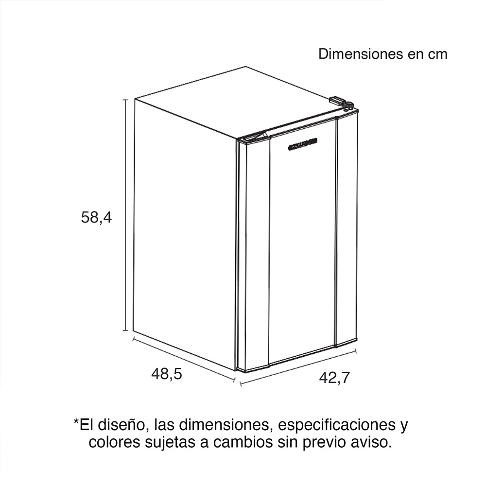 Minibar 50 litros CR050 Gris