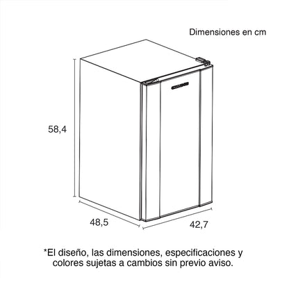 Minibar 50 litros CR050 Gris