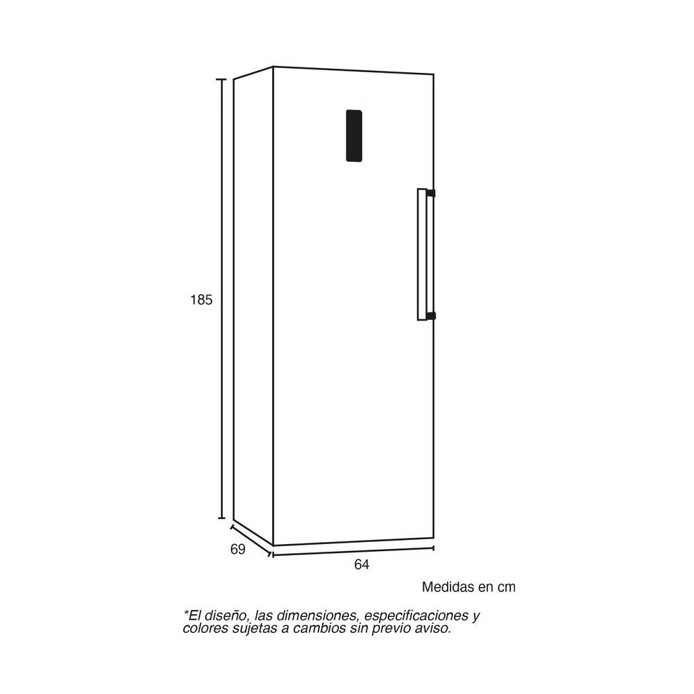 Congelador vertical 274 litros CV274