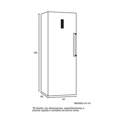 Congelador vertical 274 litros CV274