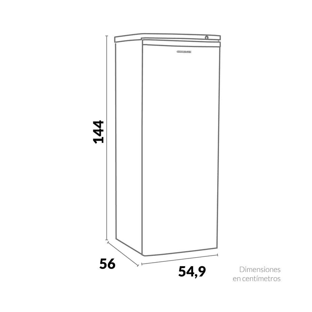 Congelador vertical 168 litros CV430