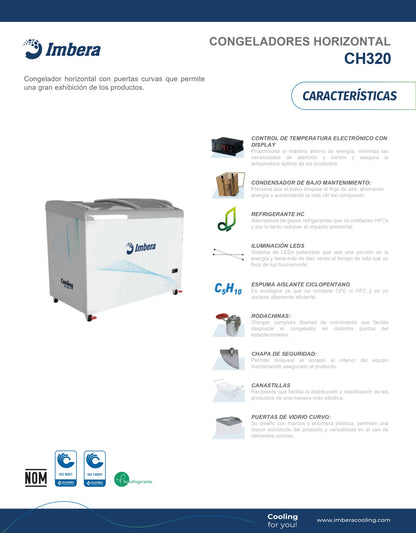 Congelador 243 litros CH320