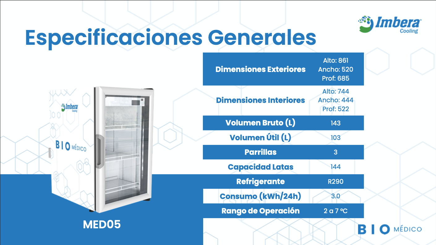 Refrigerador Biomédico 143 litros MED05