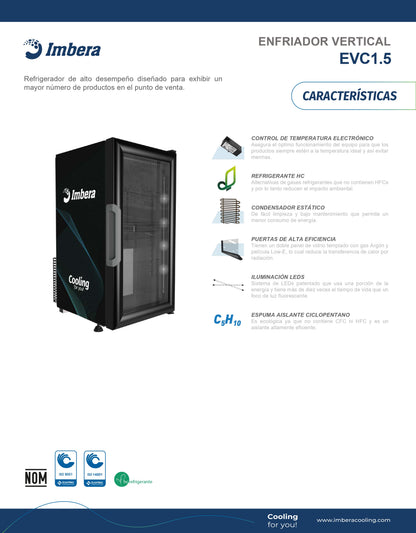 Refrigerador 33 litros EVC1.5