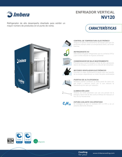 Refrigerador 114 litros NV120