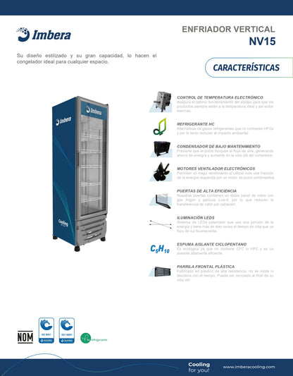 Refrigerador 299 litros NV15