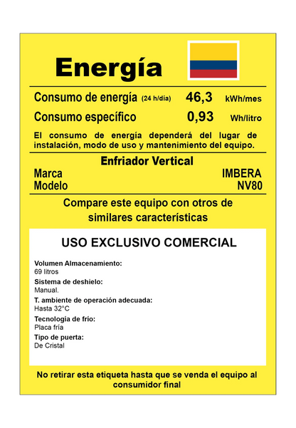 Refrigerador 69 litros NV80