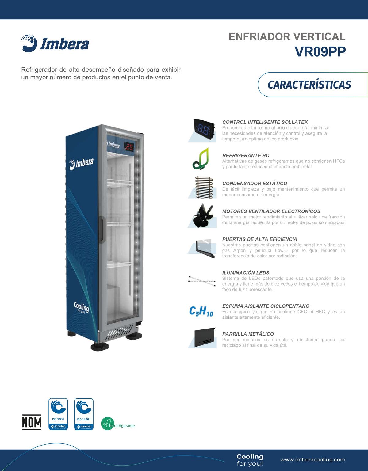 Refrigerador 184 litros VR09PP