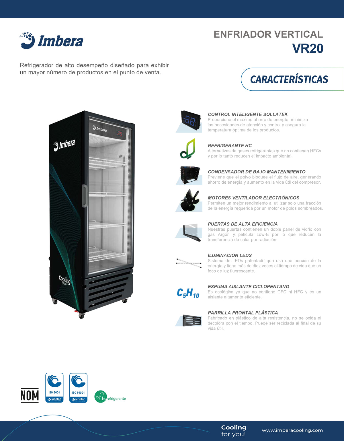 Refrigerador 413 litros VR20